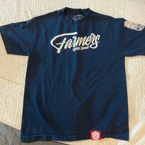 Farmer’s Market Hawaii NavyWhite T-shirt, Men’s Medium